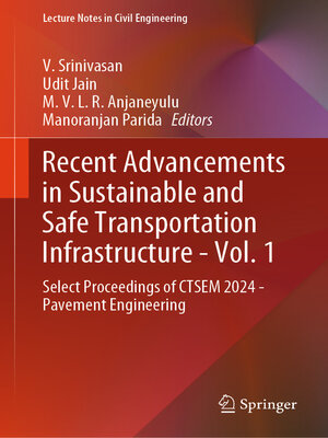 cover image of Recent Advancements in Sustainable and Safe Transportation Infrastructure--Volume 1